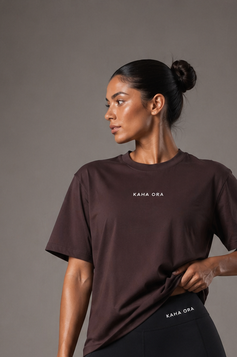 Burgundy luxe Oversized Tee